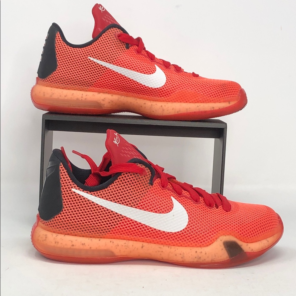Nike Kobe 10 X Crimson University Red (GS) 726067-616 Youth Basketball-Size 4.5Y